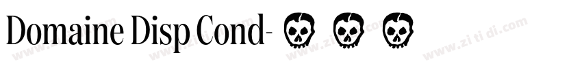 Domaine Disp Cond字体转换